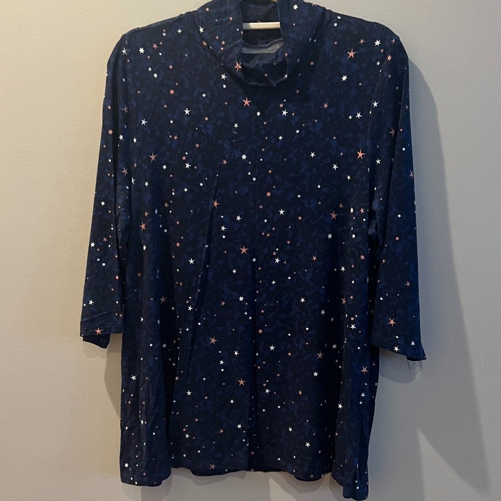 Torrid Super Soft Turtleneck Swing Short Sleeve Tee - Size 2X - Picture 2 of 7